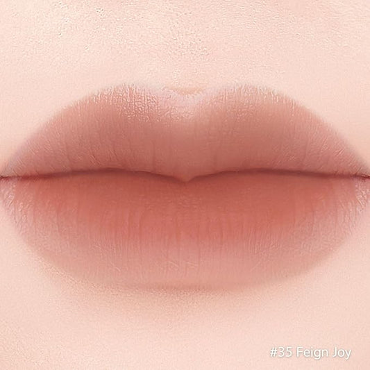 BBIA Last Velvet Lip Tint - Soft & Creamy Matte Finish Lip Stain, Blur Effect with Velvety Texture, Long-Lasting, High Pigment, Lightweight, Non-Drying, Korean Lip Makeup (35 FEIGN JOY)