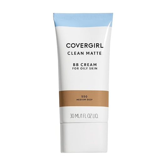 COVERGIRL - Clean Matte BB Cream, Oil-Free, Long-Lasting, Sensitive Skin, Lightweight, 100% Cruelty-Free