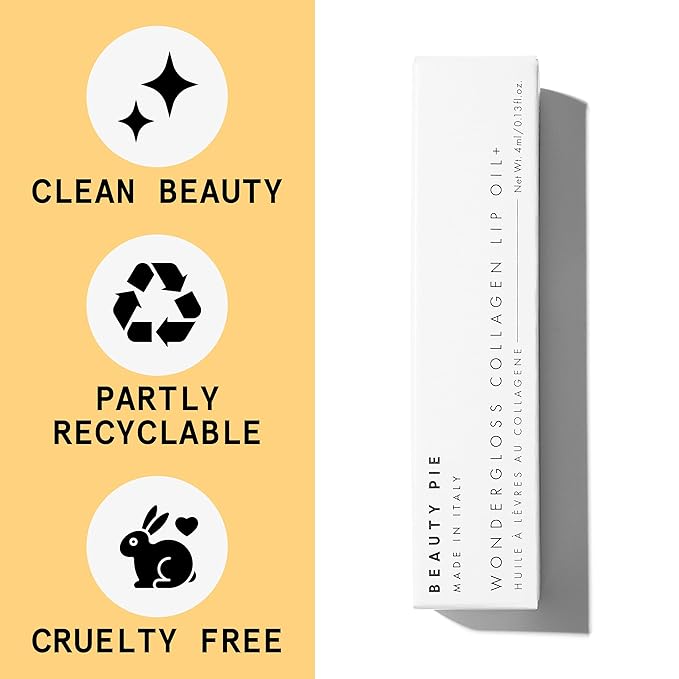 Beauty Pie Wondergloss Collagen Lip Oil + (Plum Naked) β Hydrating, Plumping, Non-Sticky Gloss with Collagen AC Micro-Vectors & Cherry Oils