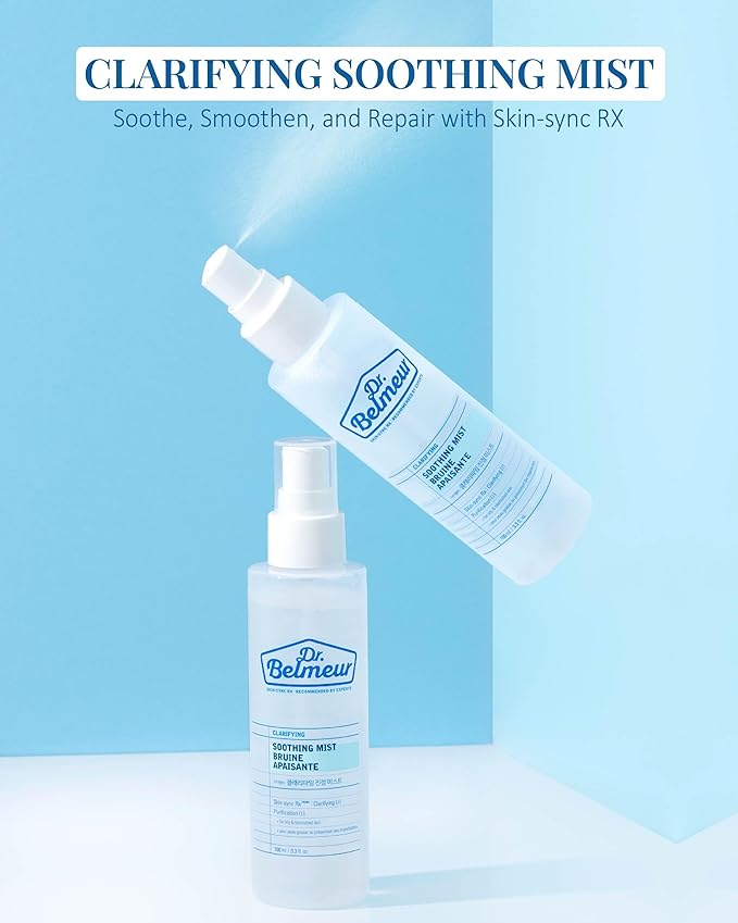 Clarifying Soothing Mist (3.4fl oz) - Gentle, Hypoallergenic for Hydration, Soothing. Korean Skin Care. Beta-Glucan, Chaga Mushroom.