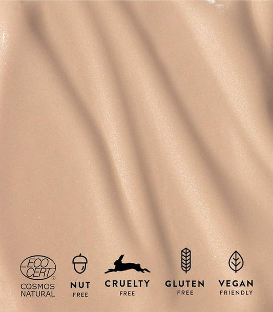 MΓDARA Organic Skincare | Skin Equal Soft Glow Foundation SPF15 IVORY 20-30ml, Mineral foundation with hyaluronic acid, Buildable medium coverage, Dewy foundation, Vegan, COSMOS natural certified