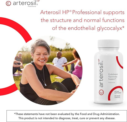 Arterosil HP Professional - Endothelial Glycocalyx Support - Heart Health Support - Artery Health Support - Circulation Support – MonitumRS® Rhamnan Sulfate - Monostroma Nitidum