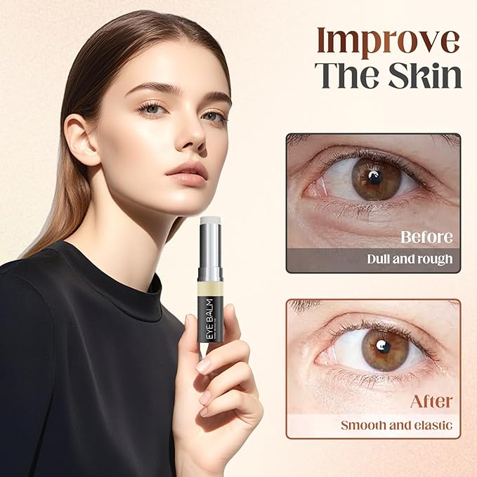 EyeCream for Eye Bags, Eye Cream Erases Eyes Bags Within Minutes, Turmeric Creams Stick,Moisturizing Under Eyes Cream Care Serum for Dark Circles Puffiness, Reduces Fine Lines (2 PCS)