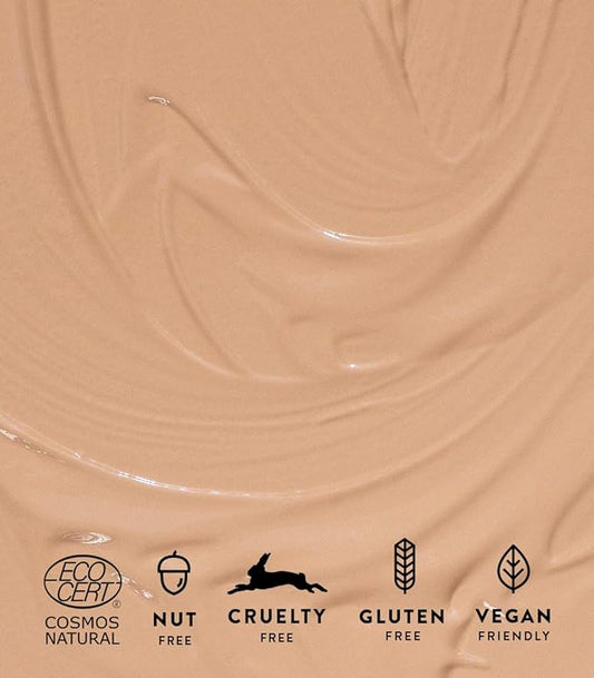 MΓDARA Organic Skincare | Luminous Perfecting Concealer 35 HONEY β 4ml, Dewy finish, With hyaluronic acid, Natural concealer for dark circles and blemishes, Vegan, COSMOS natural certified.