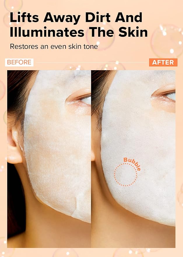 I DEW CARE Facial Skin Care Set - Glow Up Bubble & Fix My Zit & Headband | Face Sheet Mask, Acne Treatment, Clear and Soothe Irritation, Moisturizing, Korean Sleeping Face Mask