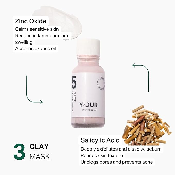 YβOUR Acne-Care Sets: Acne Treatment Duo, 3-Step Acne Set, Purify & Treat Acne Set, Bloom & Blur Acne Set, Adult Acne Set. 4-Step Purifying Acne System. Made in USA