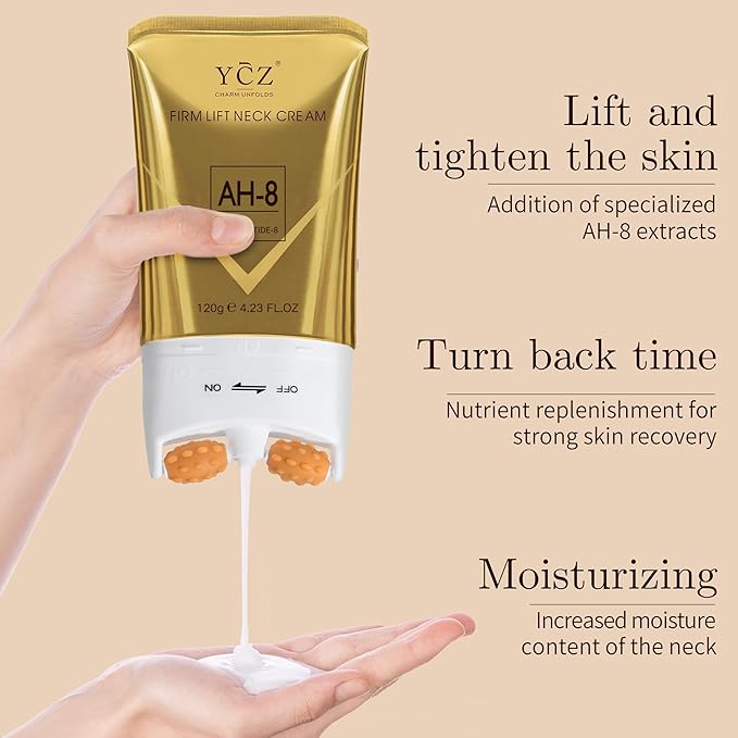 Ycz AH-8 Firming Neck Cream for Crepey Skin Body Care Comfort, Contains Hexapeptide, Moisturizing, Tightening Lotions Cosmetic Skin Care Skin Repair