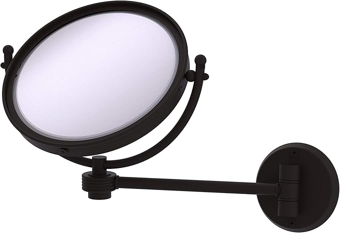 Allied Brass WM-5G/5X-ORB 8 Inch Wall Mounted 5X Magnification Make-Up Mirror, Oil Rubbed Bronze
