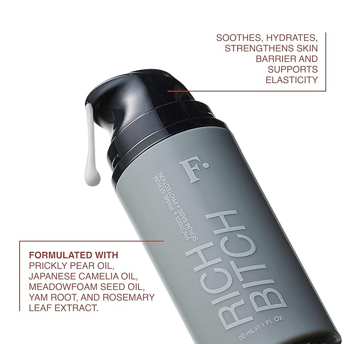 Freck Beauty RICH Beotch Hydrating Gripping Primer - Serum Makeup Primer, Lightweight Cream to Oil Texture, Moisture Barrier to Proctect and Balance Skin