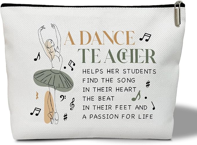 Multifunction Makeup Bag Purse - Appreciation Gift for Her, Women, Coworker, Dance Teacher, Dancer, Travel Accessories