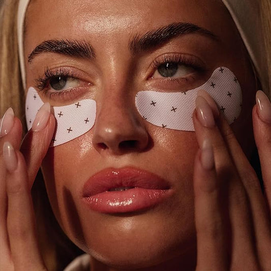 + Lux Unfiltered Cooling Under Eye Patches - Anti-Slip Caffeine Inflused Korean Eye Mask - Reduces Puffiness, Brightens, & Hydrates Skin - Fragrance Free, Vegan, & Cruelty Free - 10 Count