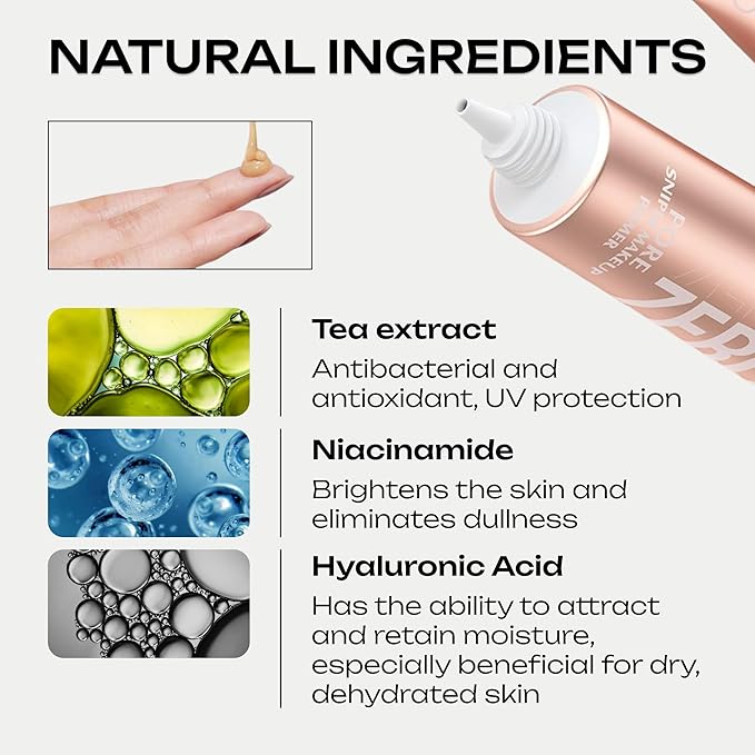 Natural Glow Vegan Primer β Long-Lasting, Waterproof, Pore-Minimizing Moisturizer