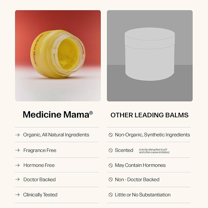 VMAGIC by Medicine Mama Organic Vulva Balm β Intimate Skin Care, Menopause Support β Relieves Feminine Dryness, Itching & Irritation β Hormone Free, Vaginal Moisturizer for Women β 3-pack (2 oz ea)
