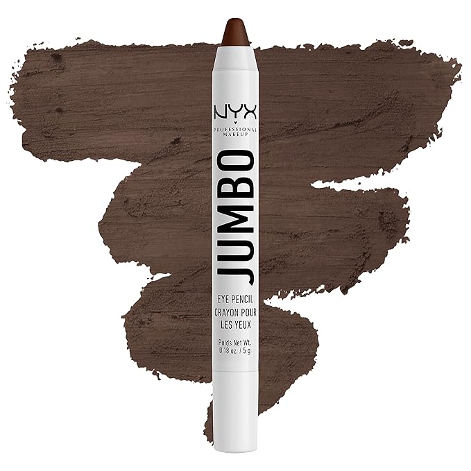 NYX PROFESSIONAL MAKEUP Jumbo Eye Pencil Blendable Eyeshadow Stick & Eyeliner Pencil Bundle - Frappe (Chocolate Brown) & Cottage Cheese