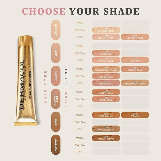 DERMACOL Make Up Cover High Covering Make-up Foundation # 224