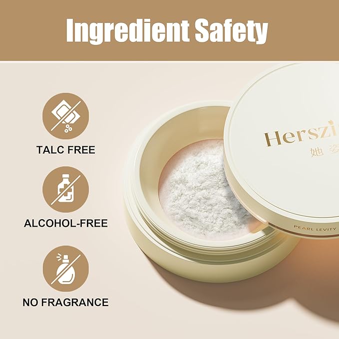 Translucent Loose Setting Powder, Lightweight, Long-Lasting Matte Finish Face Powder, Oil Control, Pore-Minimizing, Talc-Free Makeup, 10g, Shimmer Sheer