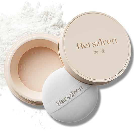 Translucent Loose Setting Powder, Lightweight, Long-Lasting Matte Finish Face Powder, Oil Control, Pore-Minimizing, Talc-Free Makeup, 10g, Shimmer Sheer