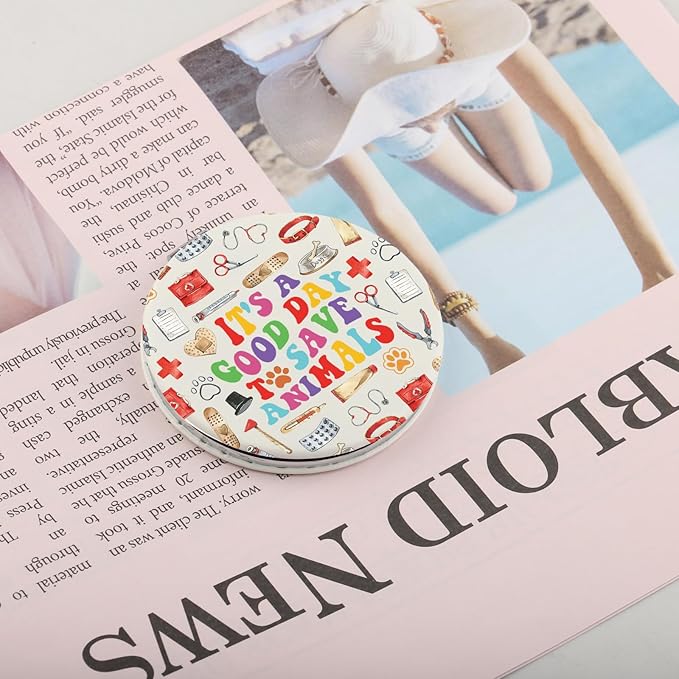 CHOORO Teaching Gifts Teacher Assistant Because Even Teachers Need Heroes Pocket Mirror Teacher Week Gifts (Teacher Assistant M)