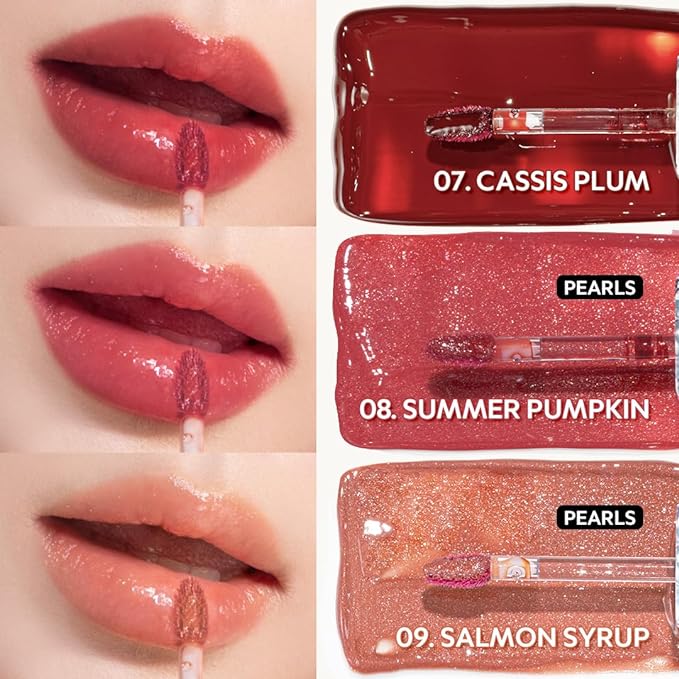 TIRTIR Waterism Tinted Lip Gloss #08 Summer Pumpkin, 0.14 Fl Oz – Kiss Ready Lipgloss, 12H Long Lasting Non Sticky Natural Tinted Glow Korean Multiuse Cheek and Lip Tint for Women gift