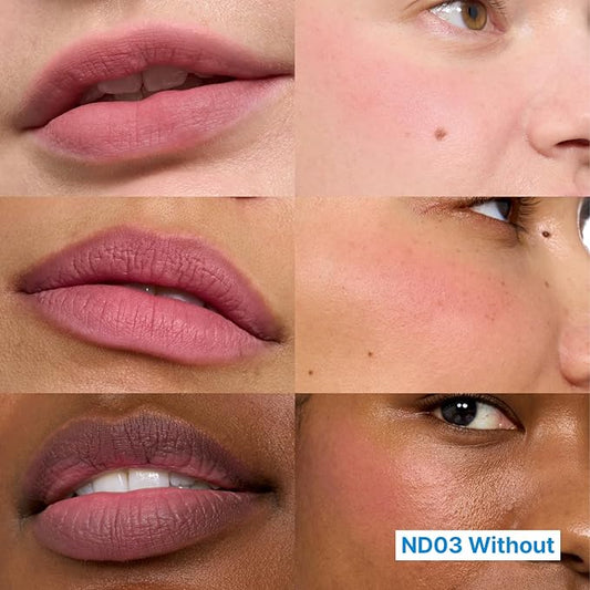 Blurry Pudding Pot | Airbrushed Blush & Lip, Buildable Pigment, Long-lasting, Lightweight, Easy to Blend, Natural Soft Matte Finish - Without (Beige Pink) | 0.17 oz
