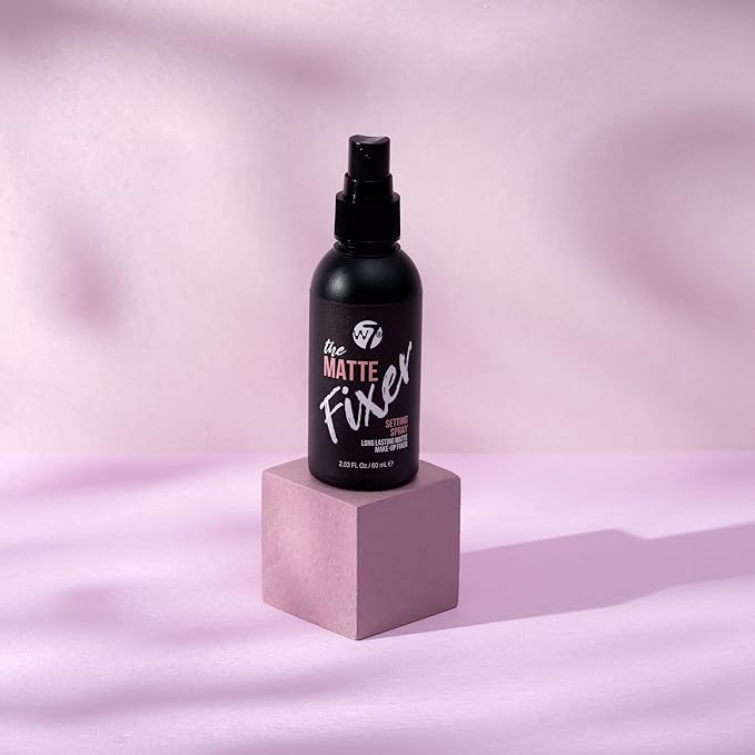 W7 The Fixer Duo - Makeup Setting Spray 2Pcs Set - Dewy & Matte Finishes For Fixing Professional Makeup