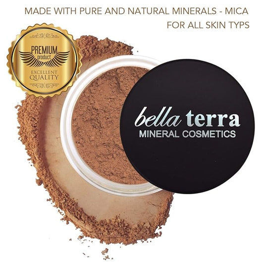 Bellaterra Cosmetics Mineral Powder Foundation | Long-Lasting All-Day Wear | Buildable Sheer to Full Coverage β Matte | Sensitive Skin Approved | Natural SPF 15 (Cafe) 9 grams