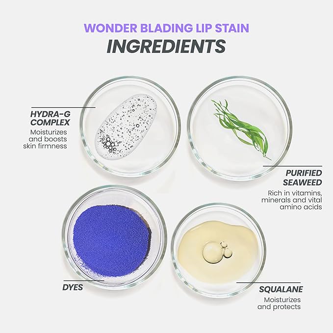 Wonderskin Wonder Blading Lip Stain Peel Off and Reveal Kit - Long Lasting, Waterproof Pink Lip Tint, Transfer Proof Natural Makeup Stain Kit (Beautiful)