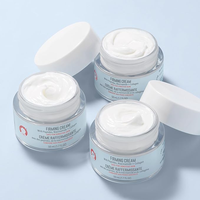 First Aid Beauty Firming Collagen Cream with Collagen, Peptides and Niacinamide β Day + Night Anti-Aging Face Moisturizer β 1.7 fl oz