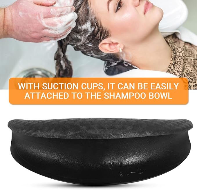 ZJchao Salon Hair Neck Rest Pillow, Ceramic Basin Washbasin Pillow Guard PVC Large Bent Neck Pillow JM01969 Replacement Shampoo Bowl Neck