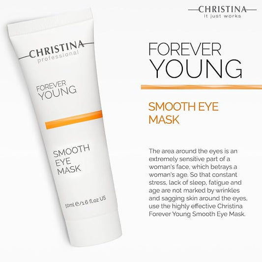 -CHRISTINA- Forever Young Smooth Eyes Facial Mask with Vitamin E | Anti-Aging Eye Care | Moisturizing Face Masks Skincare | Reduces Wrinkles | Rosacea Care | For Dry, Normal, Sensitive Skin 50ml