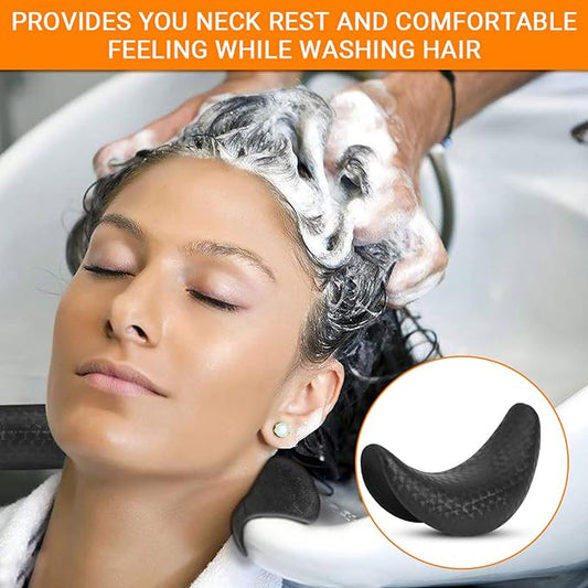 ZJchao Salon Hair Neck Rest Pillow, Ceramic Basin Washbasin Pillow Guard PVC Large Bent Neck Pillow JM01969 Replacement Shampoo Bowl Neck