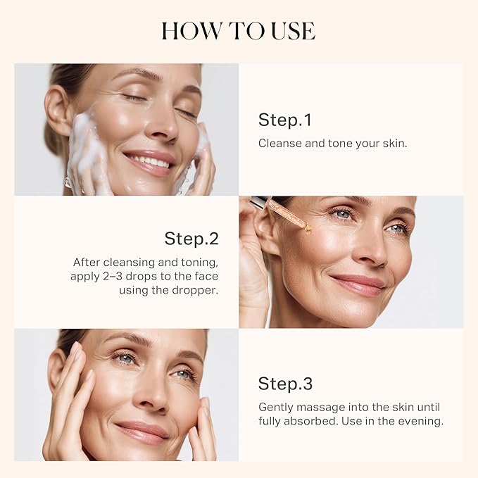 1% Retinol Face Oil with Firming, Smoothing & Glowingβ Retinol Serum for Face, Lightweight Squalane Facial Oil for Fine Lines, Texture & Anti-Aging, Gentle for All Skin 1.01 fl oz