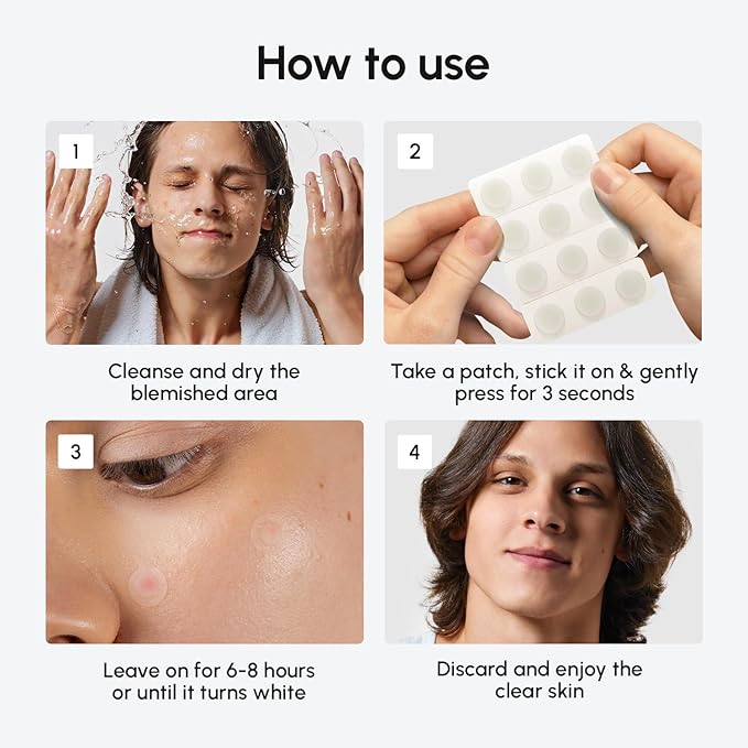 MAREE Pimple Patches for Face - Clear Acne Patches for Face - Invisible Hydrocolloid Patch Parches Para Acne Stickers Zit Dots - Cystic Zit Healing Blemish Pinple Dark Spot Covers