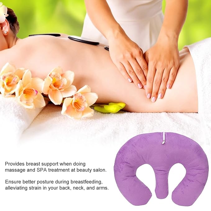 Beauty salon chest ow, Beauty Salon Breast Support ow SPA Massage Chest ow Cushion Purple (Purple)