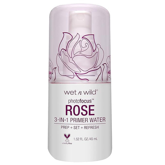 wet n wild Photo Focus Primer Water, Rose Addiction, 1.52 Ounces