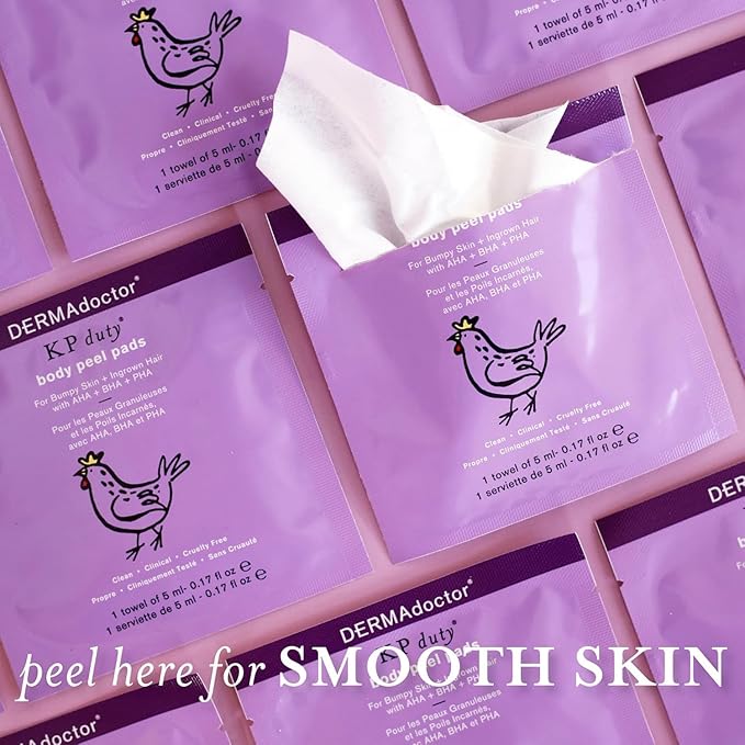 KP Bump Eraser Body Scrub with 10% AHA, Keratosis Pilaris Exfoliater with Glycolic and Lactic acids | Dermatologist Formulated β 10 Pack