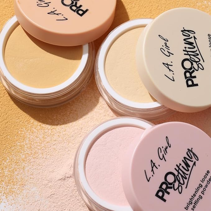 L.A. Girl Pro Setting Brightening Loose Setting Powder, Yellow GLP738