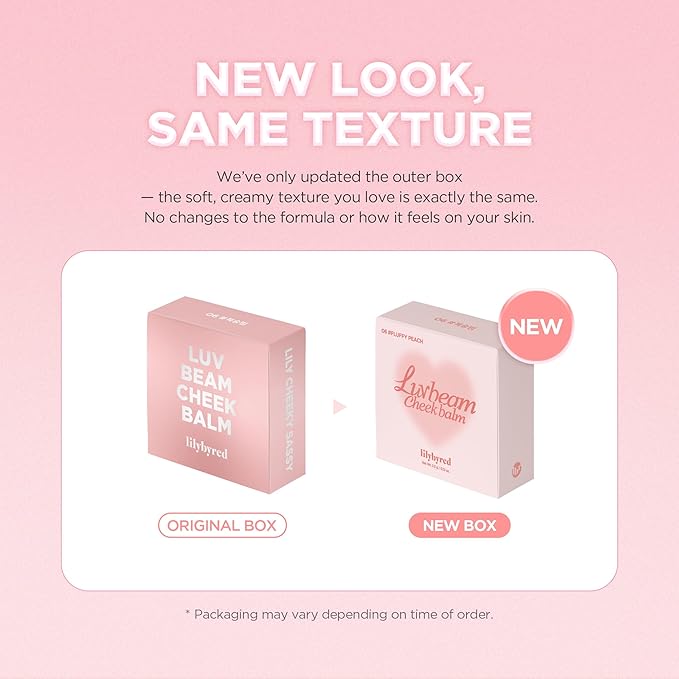 lilybyred Luv Beam Cheek Balm | Heart-Shaped Korean Cream Blush, Semi-Matte Finish, Long-Lasting, Blendable & Buildable, Soft Creamy Texture, Lightweight, Natural Flush (10 Grape Pink)