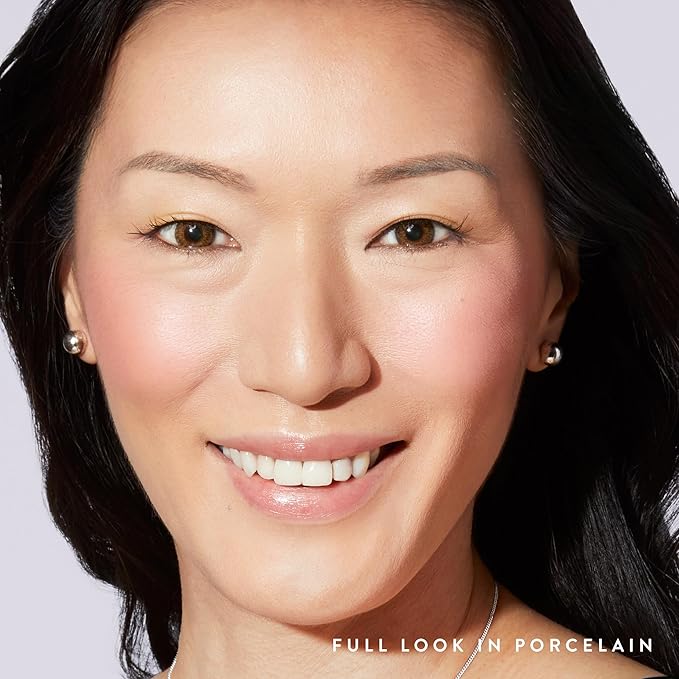 LAURA GELLER NEW YORK 40+ Club Blush-n-Balance 3pc Kit: Baked Balance-N-Brighten Color Correcting Foundation, Porcelain + Retractable Kabuki Brush + Baked Blush-N-Brighten, Tropic Hues