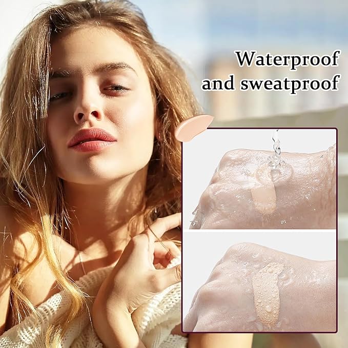 2PCS Full Coverage Liquid Foundation Makeup Brush Set,Moisturizing BB Cream,Oil Control Hydrating CC Cream Foundation Makeup,Waterproof Concealer Full Coverage Foundation for Women