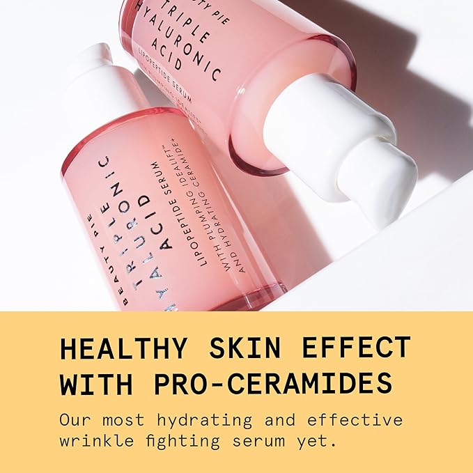 Beauty Pie Triple Hyaluronic Acid & Lipopeptide Serum 50ml β Deep Hydration, Plumping & Smoothing Face Serum β Anti-Wrinkle, Fine Line Care β Lightweight, Fragrance-Free Formula