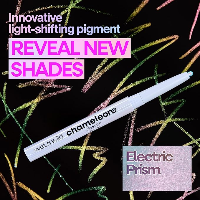 wet n wild Chameleon Chrome Eyeliner, Waterproof and Smudge-Proof, Multichrome Color Shift, Long-Lasting 18-Hour Wear, Cruelty-Free & Vegan - Superstar Suit