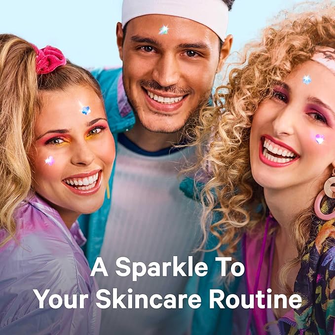 Sosky Hologram Pimple Patches for Face, Hydrocolloid Acne Patches with Salicylic Acid, Cute Star Zit Stickers,Colorful Blemish Covers,48 Count Blue Star Butterfly