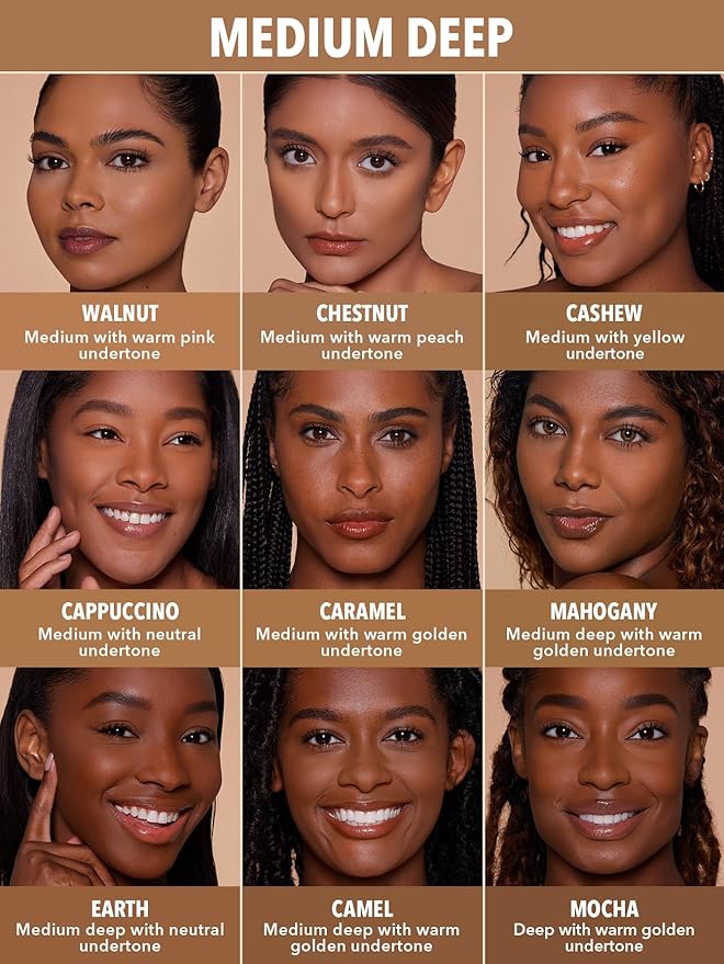 SHEGLAM SKin-Focus Full Coverage Powder Foundation Oil-Control Lightweight Face Pressed Powder Makeup-Earth