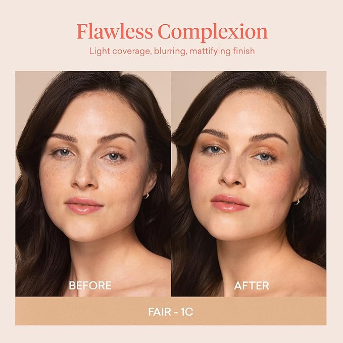 Toty by Sofia Vergara - Ilumina CC Creamy Compact SPF 50+ Refill - Mineral Sunscreen for Face - Cream Foundation Balm - Blurring, Matte Light Coverage - Water Resistant - All Skin Types - 1C