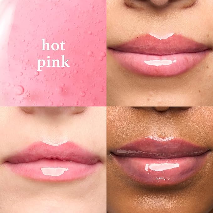 Julep So Plush Lip Oil, Hydrating Lip Treatment, Sheer Color & High-Shine Finish, Infused With Jojoba Oils, Apricot and Avocado, Vegan & Cruelty-free, Hot Pink