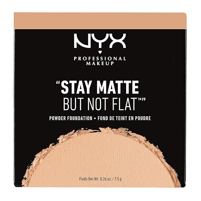 NYX PROFESSIONAL MAKEUP Stay Matte But Not Flat Powder Foundation, Soft Beige