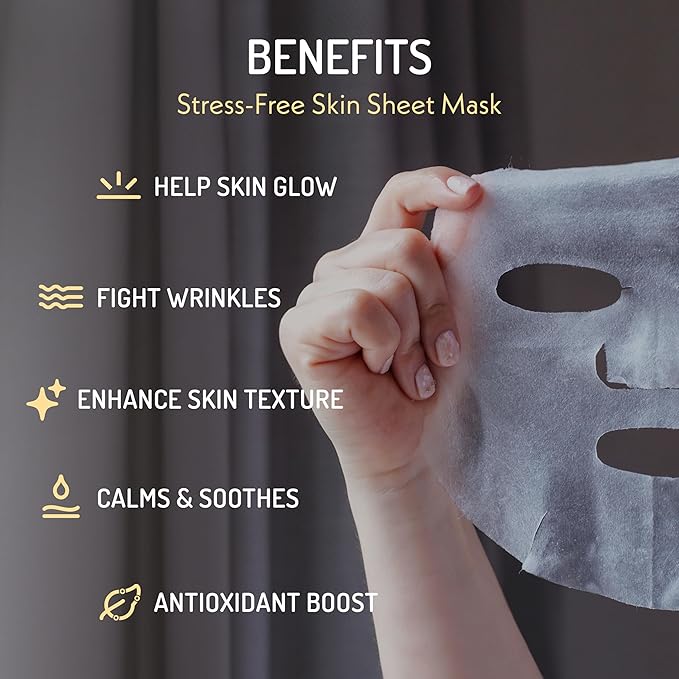 Eve Hansen Collagen Face Mask Sheets Set of 5 β Hydrating & Nourishing Care for All Skin Types β With Hyaluronic Acid, Tangerine Peel, Blueberry Extract & Spinach Leaf