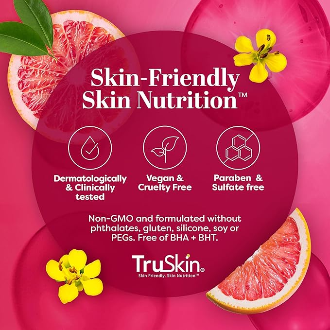 TruSkin Vitamin C Super Serum - Niacinamide, Retinol, Hyaluronic & Salicylic Acid - All-in-One Anti Aging Serum for Face β Improve Appearance of Dark Spots, Firmness for Brighter Looking Skin, 1 Fl Oz