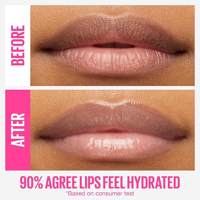 MAYBELLINE New York Lifter Gloss Hydrating Lip Gloss with Hyaluronic Acid, Gummy Bear, Sheer Light Pink, 1 Count (Pack of 5)